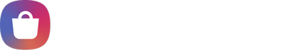 Logo da Samsung Galaxy Store em branco